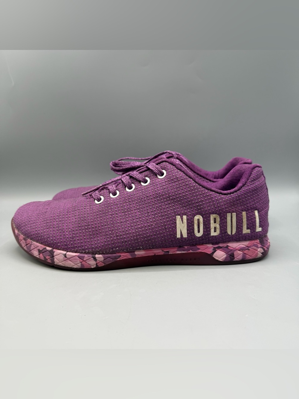 Nobull Outwork Trainer Shoes Womens 11.5 Purple Crossfit Gym Athletic Sneakers